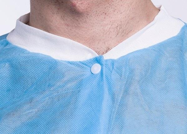 PP ที่มีคุณภาพสูงไม่ทอพยาบาลเครื่องแบบเสื้อห้องปฏิบัติการสั้น