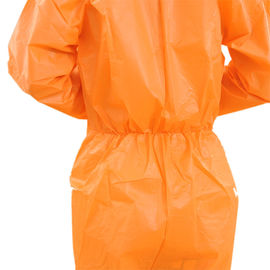 Non Woven Disposable Protective Coveralls S - 3XL With Front Zipper Closure