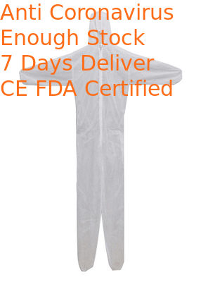 Comfortable Disposable Painters Coveralls , Dust Proof Disposable Hazmat Coveralls