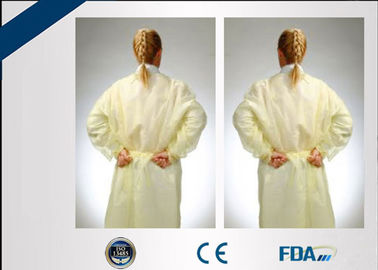 Fluid Resistant Disposable Isolation Gown , Multi - Ply Non Woven Surgical Gown