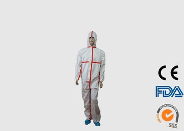 Coveralls PPE ทิ้งที่ระบายได้ประเภท 4 5 6 Coveralls ที่ใช้แล้วทิ้งที่ทนสารเคมี