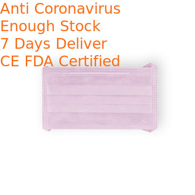 Non Toxic Isolation Face Mask , Disposable Breathing Mask Bacteria Proof
