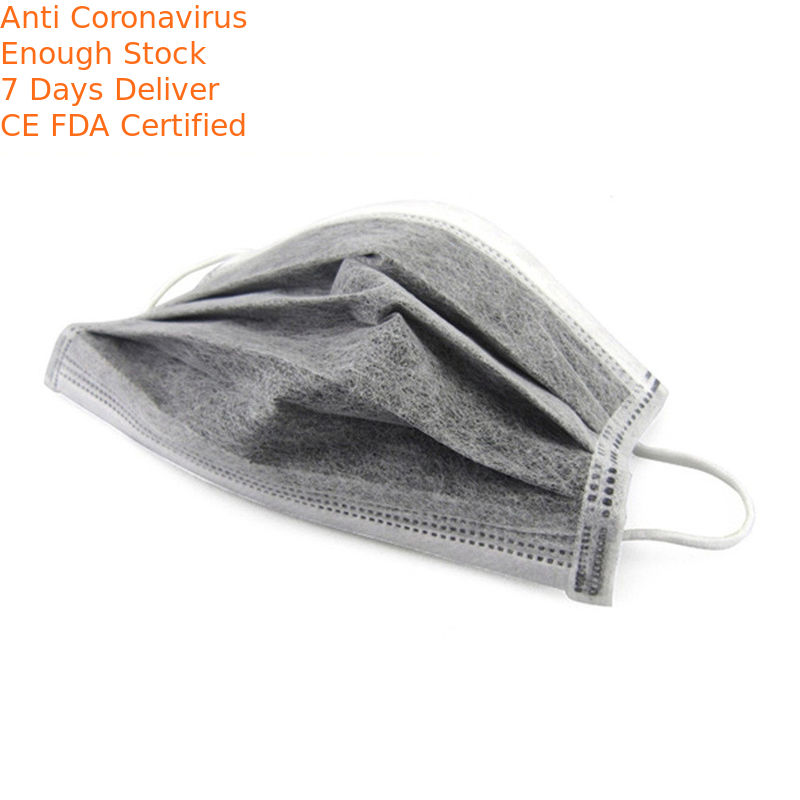 Liquid Proof Disposable Carbon Filter Face Mask Non Stimulating Feeling