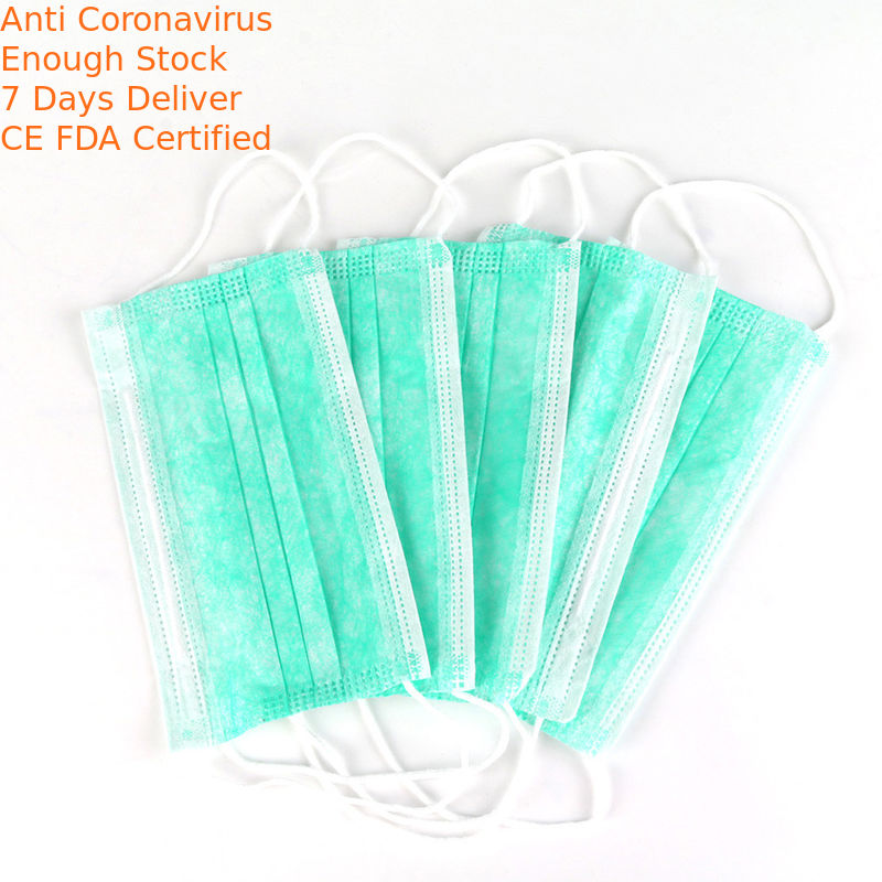 Multi Layer Protection Colored Surgical Masks , Disposable Dust Mask Bacteria Proof