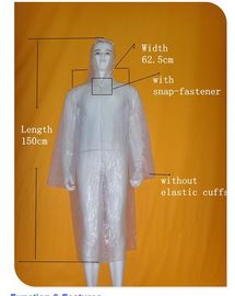 ชุดพลาสติกทิ้ง unisex เสื้อกันฝนพลาสติกทิ้งสบาย