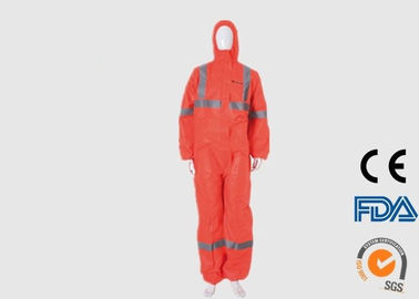 ชุดป้องกัน PPE แบบกันฝุ่นทิ้งสำหรับสภาพแวดล้อมการทำงานของถนน / อาคาร