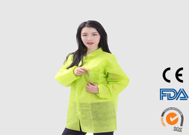 เสื้อโค้ทแบบใช้แล้วทิ้งเป็นมิตรกับสิ่งแวดล้อมสำหรับโรงพยาบาล / อุตสาหกรรมแปรรูปอาหาร